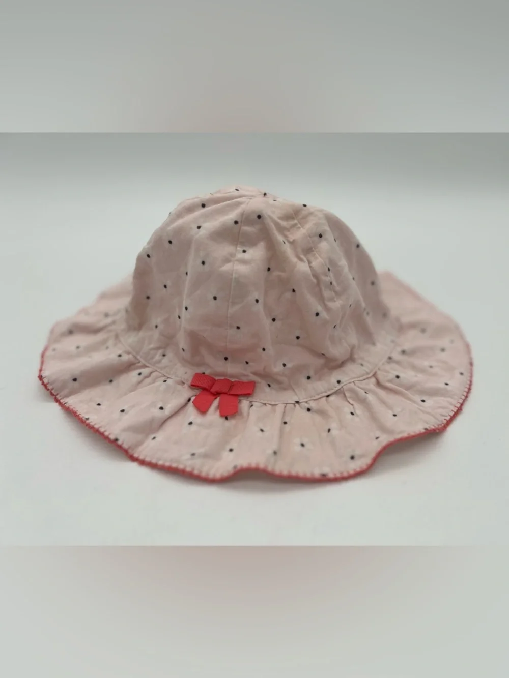Baby Girl Gymboree Pink Polka Dot Hat 18-24 Months